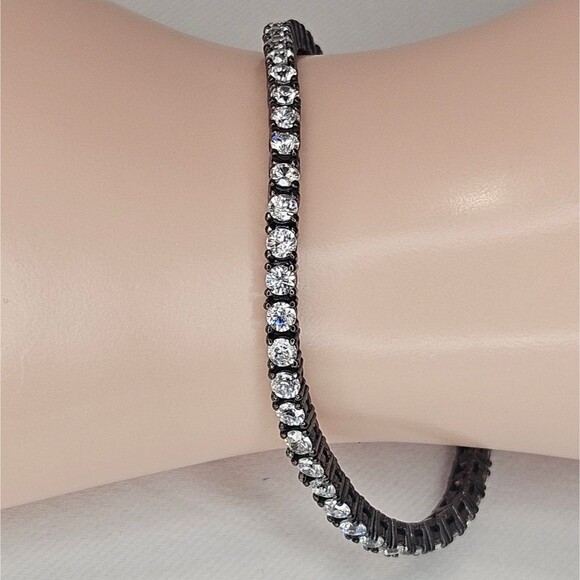 Sterling Silver cubic ziconia tennis bracelet